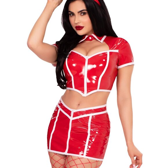 Red Alert Nurse Costume - Picture 4 of 5